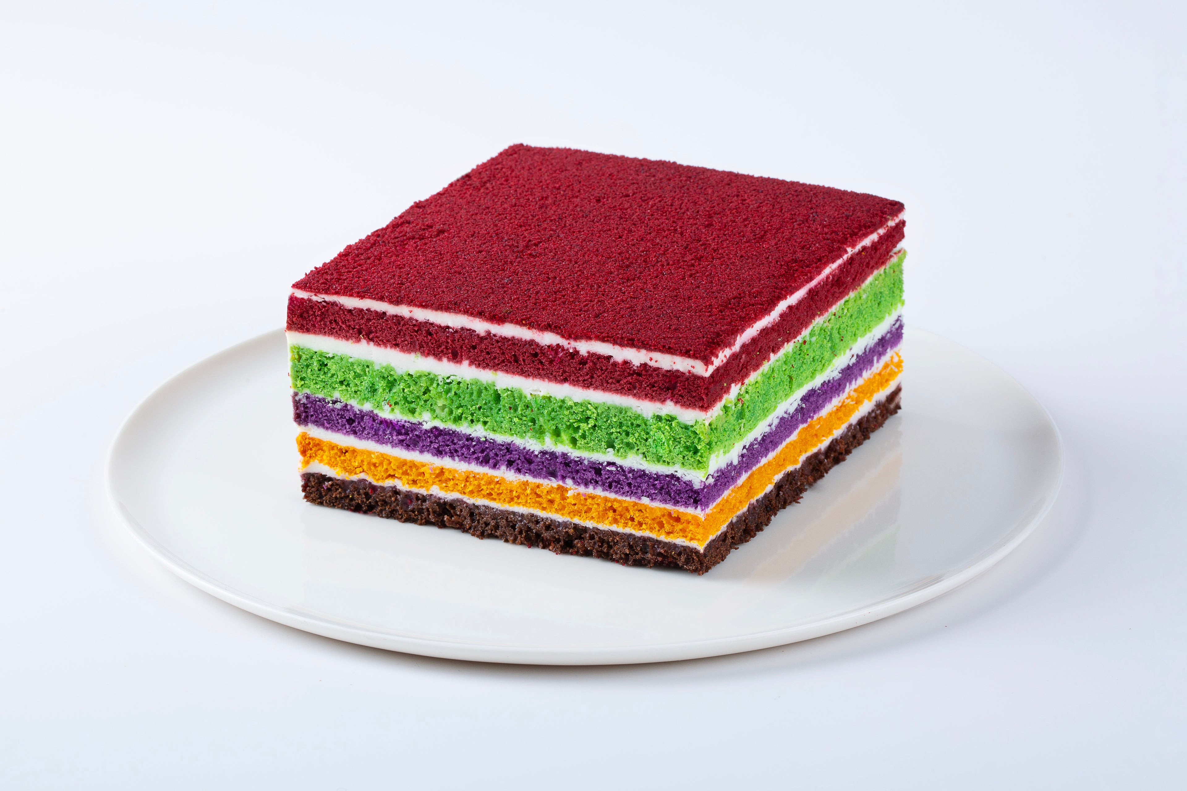 Rainbow Velvet Cake 7" 26 oz , 1PC x  6